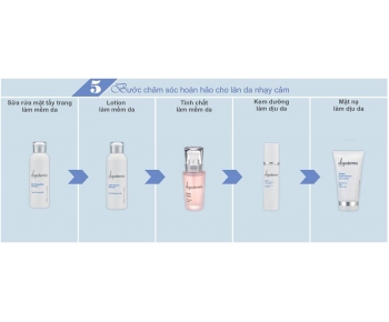 OLIGODERMIE, các bước chăm sóc tại nhà cho da nhạy cảm